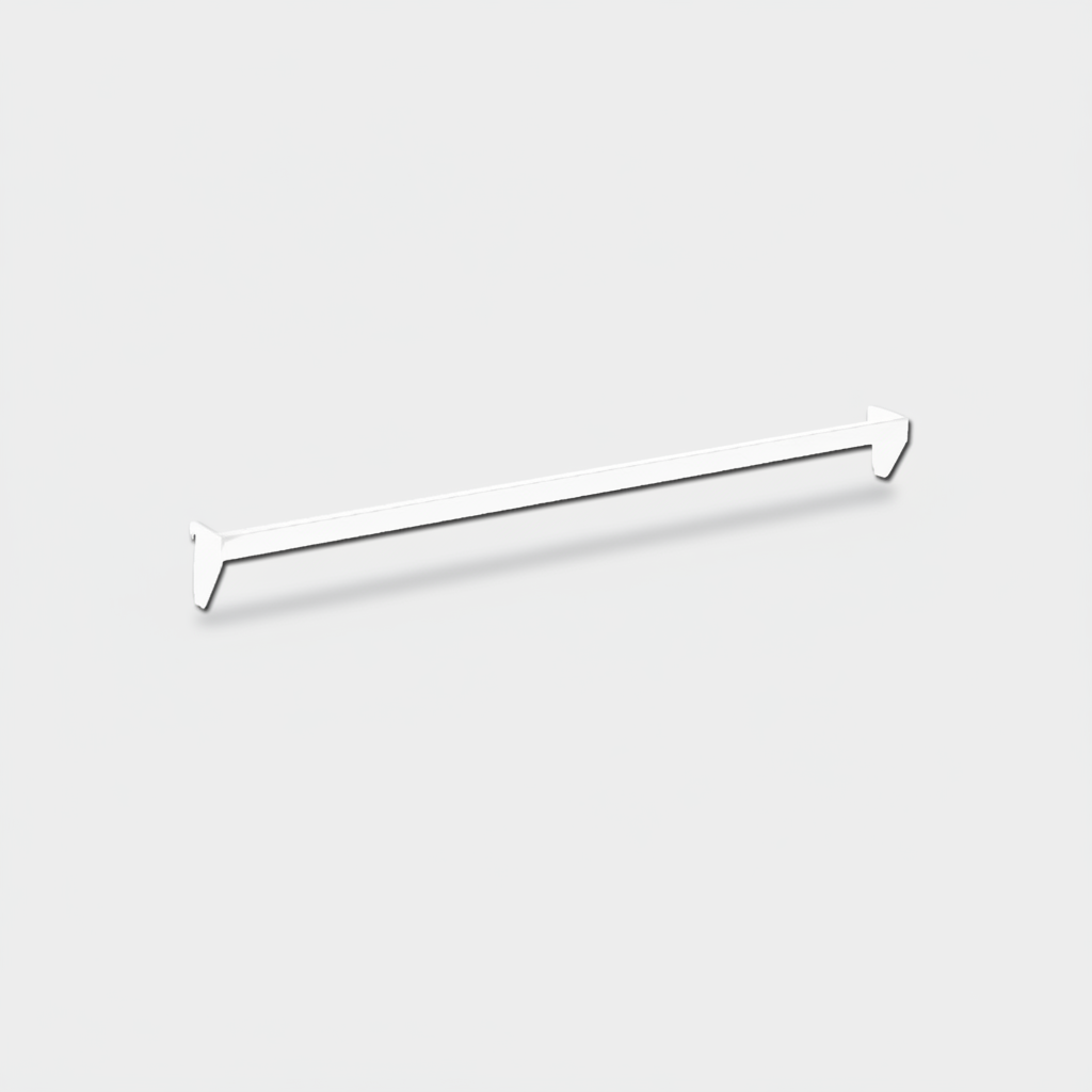 Dekostongur (91,5 cm). Hvítur, fjølbroytt tilheyr - 12 mm