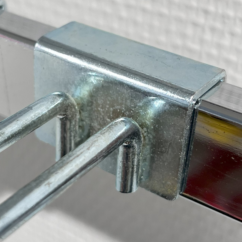 Evokeri-krokur, til 12 mm dekorstong, galvaniserað, 15 cm