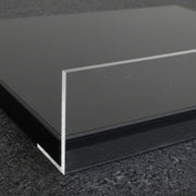 Melaminhylja svørt, skál, við framkant í svørt, 91 x 37 cm