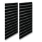 Rílurpanelur - Støðuligur (59,5 x 240 cm) - Svartur við alulistum