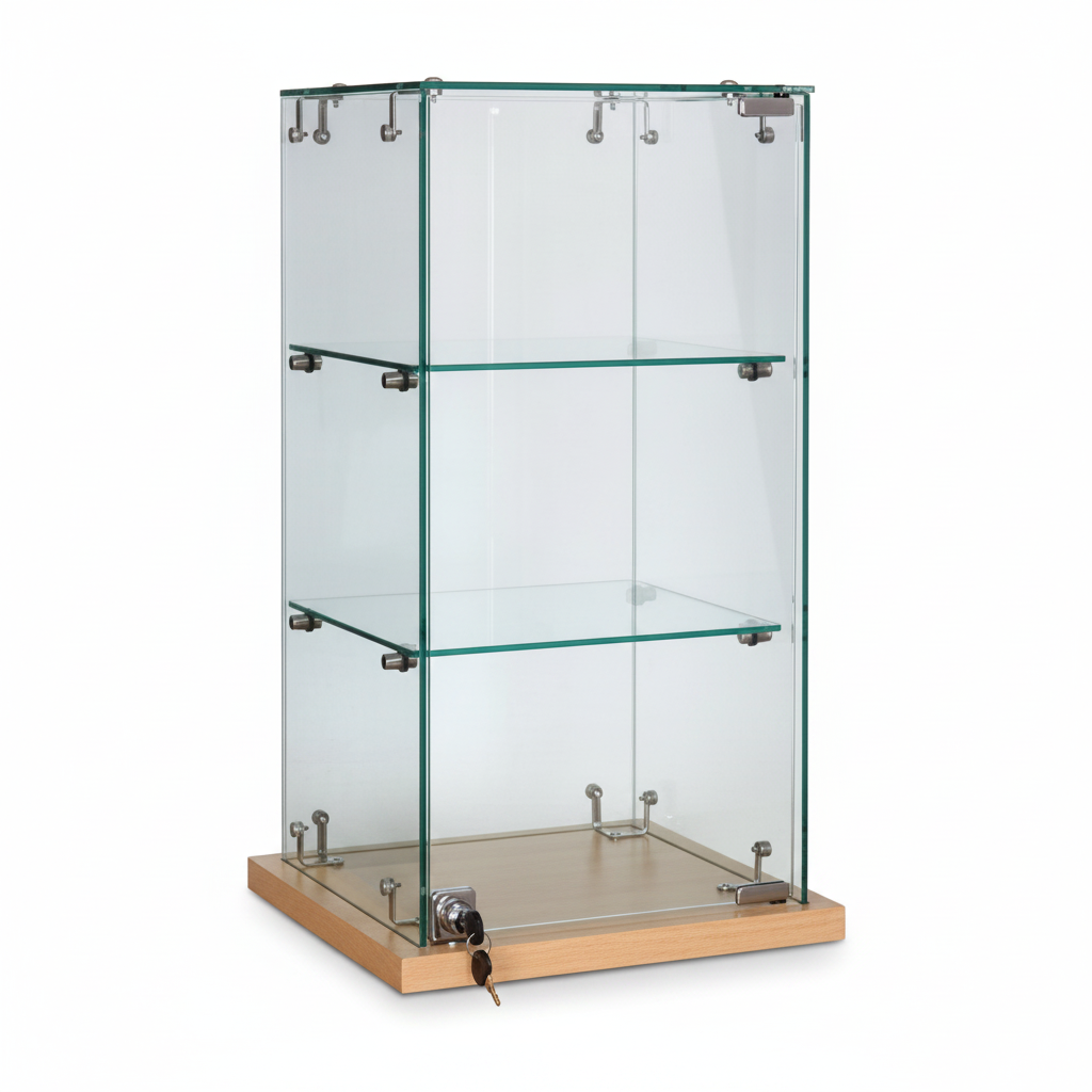 Bordvitrine, Slimline, akacia, B33 x D33 x H61