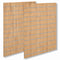 Rillupanel - standard ( 120 x 240 cm.) - eik-look við aluminiumlistar