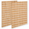 Rillupanel - standard ( 120 x 240 cm.) - eik-look állistar í hvítum
