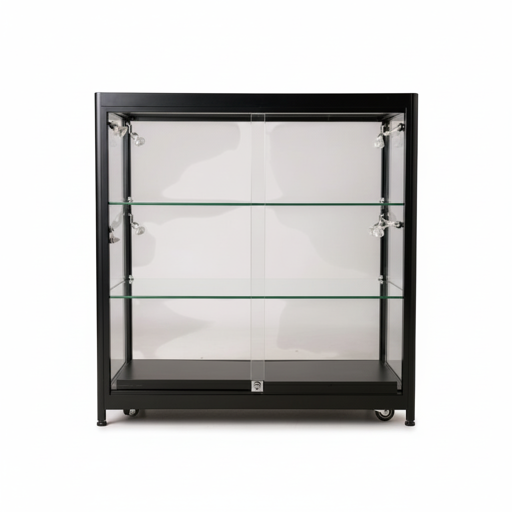 Vitrina H90 - svørt - Pisa - lágt