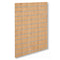 Panel við rillum - standard ( 120 x 120 cm.) - eik-útsjónd við aluminiumlistar
