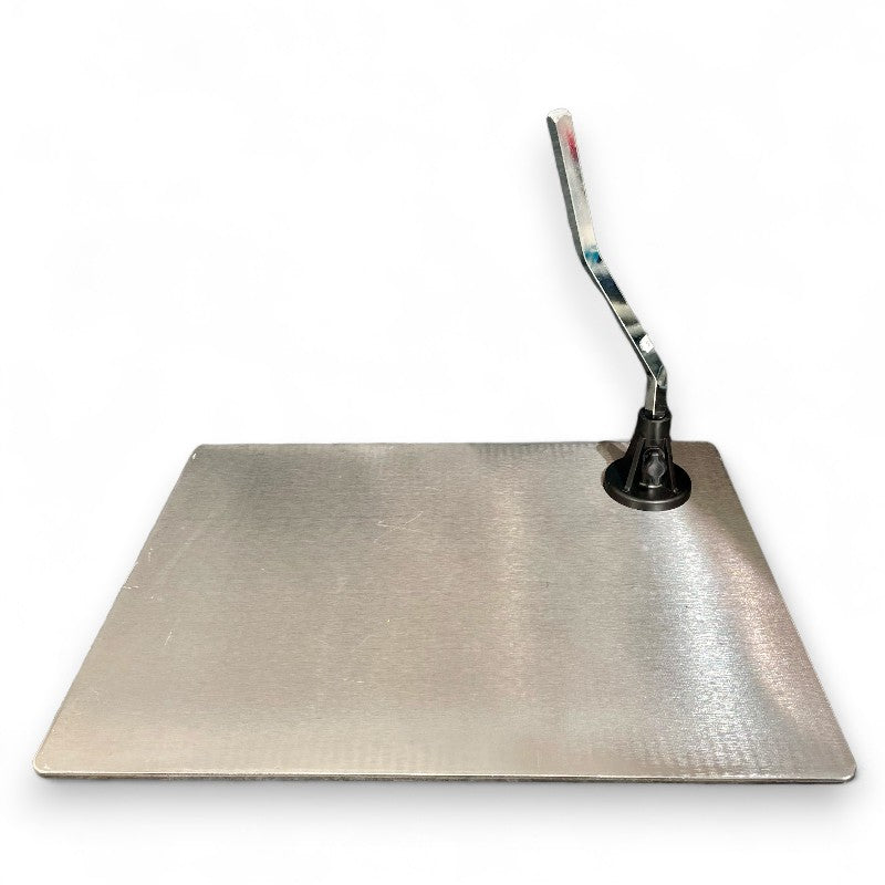 Fótplata til mannequin. Børsta satin. Ferðakarmur