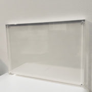 Magnetisk skiltahaldari, A3, B 29,5 x D 2 x H 42 cm, klár akryl