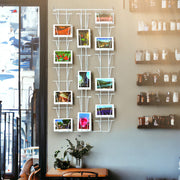 Postkortshaldari, til vegg 50 x 100 cm. Hvítur