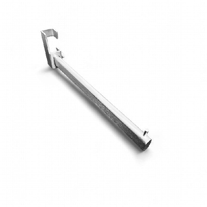 Eyka miðarmur, beinn, til Joystativ, ovalur modelur. Krom