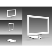 Skiltið haldari. A7 við magnaðfót. HVID