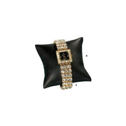 Smykkupúðar. Setur við 5 stk. Svartur. 7,5 x 7,5 cm