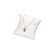 Smykkepongar. Sett við 5 stk. Hvítur. 7,5 x 7,5 cm