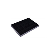 Smykkuboks 24 rúm. Svartur flokkur