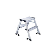 2 trinna áluminíumsstigi, hædd 45 cm