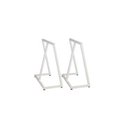 Borðstølar/bukkir í hvítum. Setti av 2 stk. 63 x 32 H 70 cm.