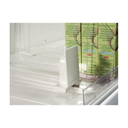 Vareskubbar m/fjaðri L28.5-48.5 cm. 6 kg tryk. Hvítur plastik