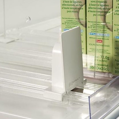 Vareskubbar m/fjaðri L28.5-48.5 cm. 6 kg tryk. Hvítur plastik