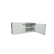 Undirskap við 2 hurðum. Hvítt. 120 cm. Samsett.