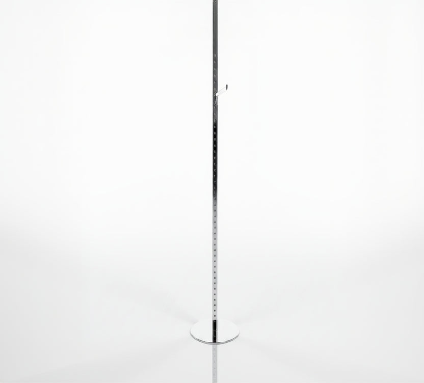 Vindeyga-/súludisplay við framhengil. 40 mm, H226 cm. Krom