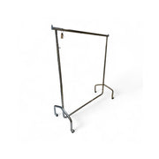 Vøruprøva - Super, konfektionsstativ, við gummihjólum, stillbar, krom, B140-220 x D55 x H146-190 cm