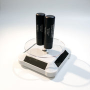 Vendarasokkel, snýrandi skjermur við sólpaneli.