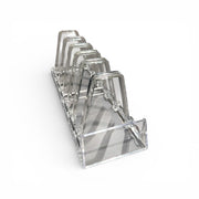 Støtta til 6 stk. bók/tál, klár, H11,5cm