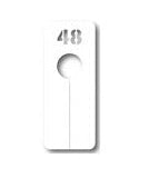 Long hvít størrelsuskipari, str. 48