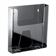 Brosjyrehaldar til vegg. A4 loddrett. 4 cm djúpur