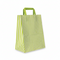 Pappaposa, stripeyð, límugrøn, B 25 x D/SF 14 x H 30 cm, pk. við 50 stk., 80 gramm