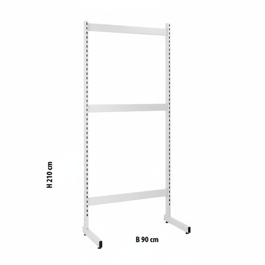 Framework, L-gondol, hvítt, B97 x H217,50 cm. Sí fleiri litir
