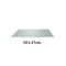 Frosted glashylde 59 x 27 cm til H-gondol