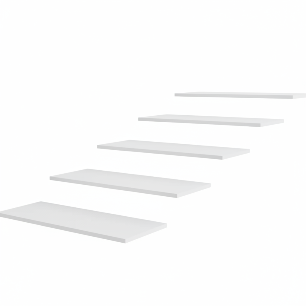 Melaminhylla,(Létt tekstur) bein, hvít, 18 mm, 91 x 37 cm. (bert í pakkaum av 5 stk.)