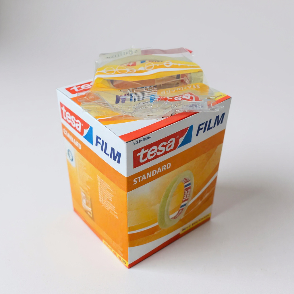 Stor butikstape i kasse med 50 ruller
