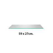 Klar glashylde 59 x 27 cm til H-gondol
