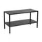 Luton, salgsbord med sorte melaminplader, sort stel. B160 cm