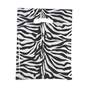 Plastposi við zebramynstri, pakki við 100 stk., 50 mikron, B 39 x D/BF 8 x H 45 cm, styrkt hondtøk