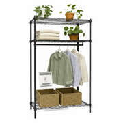 Garderobureol - TUBO (B 122 x D 46 x H 220 cm.) - Svart
