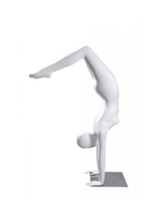 *Nedsat* Yoga damemannequin, fitness/yoga - hvid