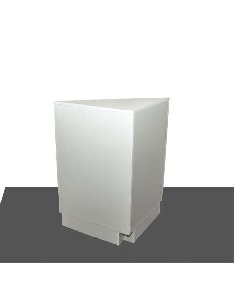 Basis Disk hvid, hjørnemodul  60 x 60 x H96cm