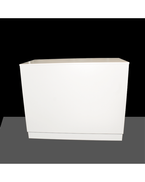 Basis Disk hvid med 4 hylder. 118 x 60 x H96 cm