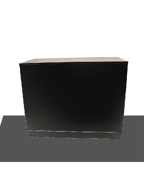 Basis Disk sort med 4 hylder. 118 x 60 x H96 cm