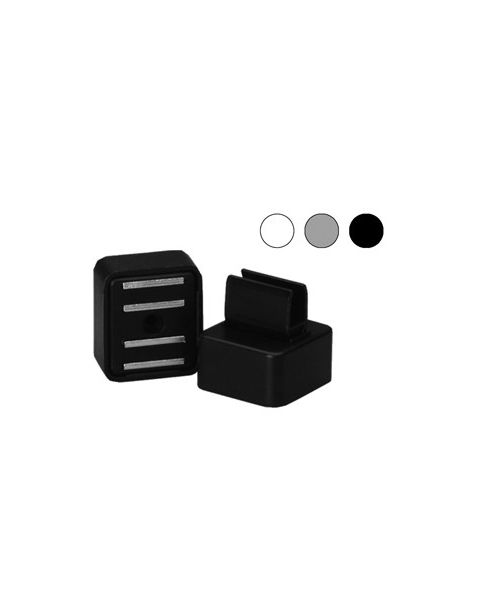 Magnetclips, vandret, B 3,5 x D 3 x H 3 cm, skilteholder til plastramme.Vælg farve