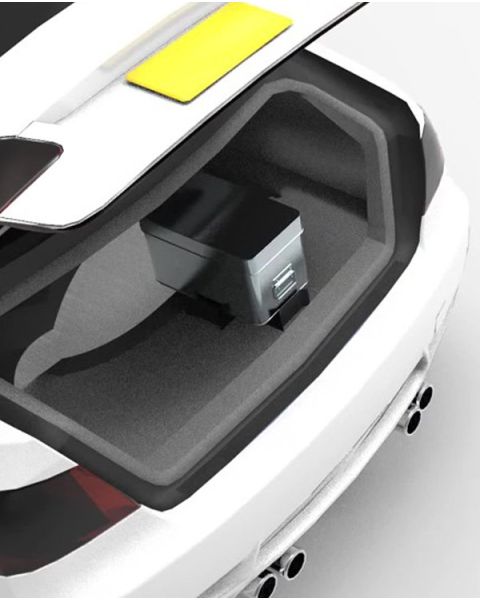 Bagageholder til bil, sort, 4 stk