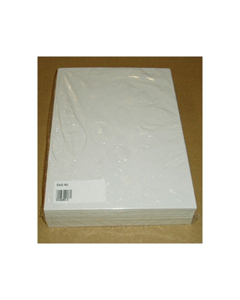 Skiltepapir, uden tryk, A5, hvid, pk. med 50 stk.