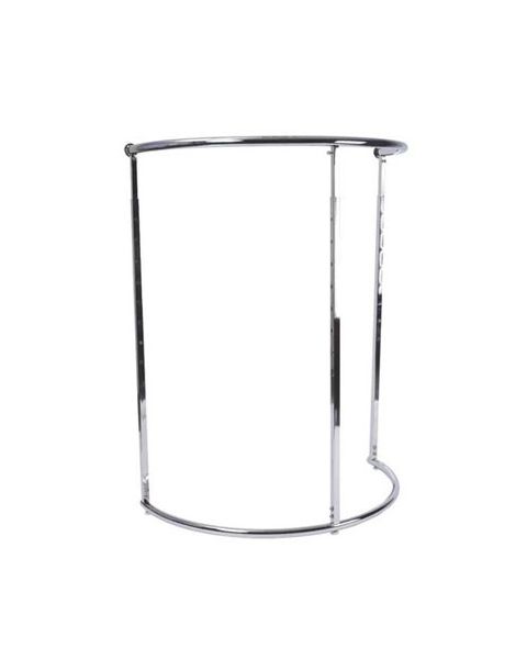 Buet tøjstativ i krom. Højdejusterbar, B109 x D61 x H125-186 cm.