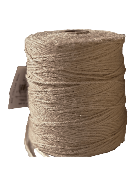 Jutebånd, 600 mtr. Råhvid, natur eller sort