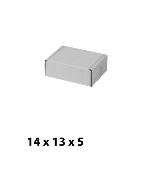 Hvid papkasse (H 5 cm.)