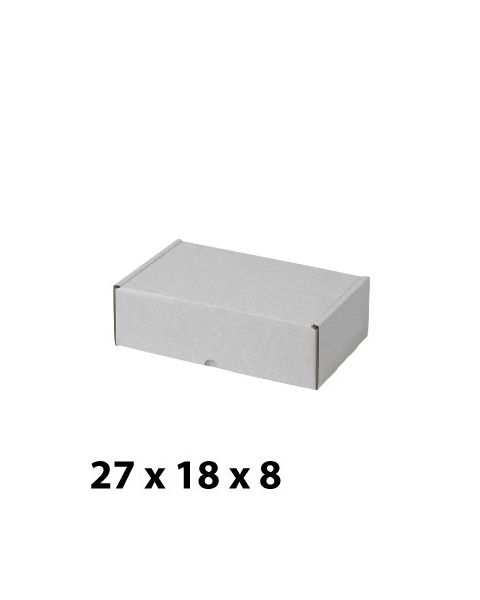 Hvid papkasse (H 8 cm.)