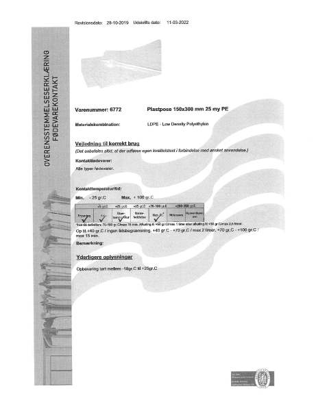 Plastposer - Stor. H 30 cm. - 1.000 stk.