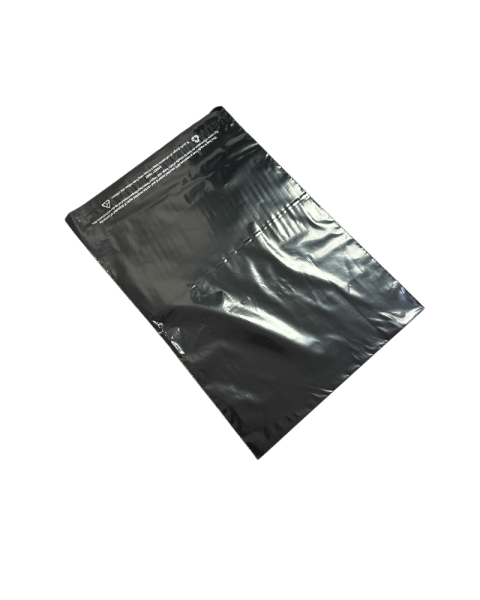 Forsendelsesposer m/ tape, sort - postordrepose.